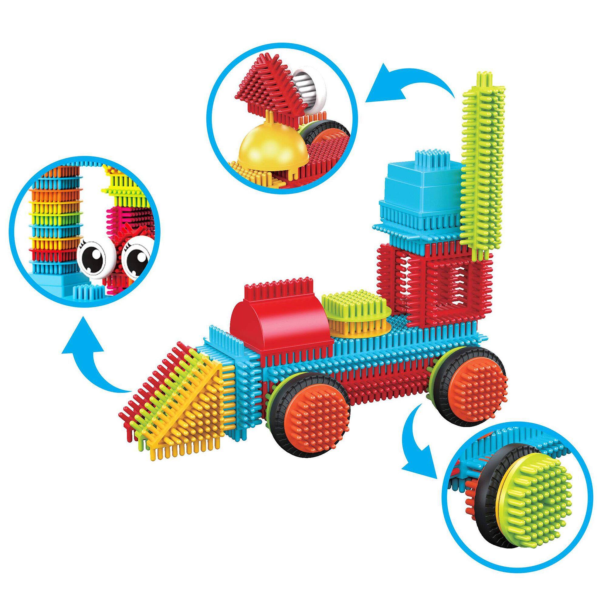 Alt View 4. PicassoTiles - PICASSO-TILES 112 PC Hedgehog Building Blocks Set for Toddlers, Boys & Girls 3+.