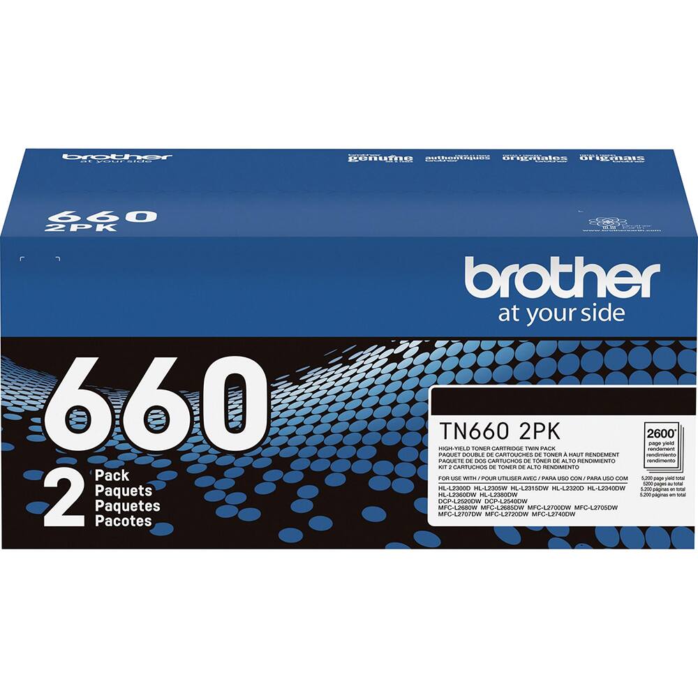brother : .... aide gonumno not Ertaitsn OFCas 660 2PK  660 Pack 2 Paquets Paquetes Pacotes 1O brother at your side TN660 2PK 2600' page y HALTIELD FONER CARTIROCA TWIN PACO - PACRT DOUBLE - CARTOUGHES D notEn A FuAm RENDEMENT neniianto PAETE D DL CARTUCIOS D TONER DE ALR RENDIMENTO rendimento KIl CARTUCHOS D FONER D ALTD DENDIMENTO FOR LA ITE/iD UTILISER ANEC PAA  CON PARA USO COM La   - NAM - a HL-L23000 ML-L2300W HL-L23450W HL-L23200 HL-L2340OW 200-g4gnes -  HL-L23600W HL-L23800W n00pagnas - a DOP-LESG0OW WOOMILJ-4D0 MFC-L2GBOW MFC-L26SSOW MFC-L2