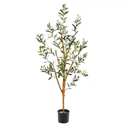 Front. BreeBe - 3.5' Olive Artificial Tree - Green.