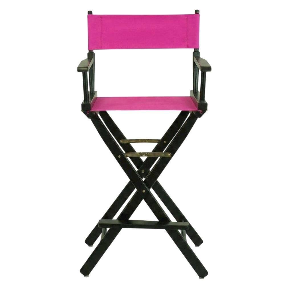 Angle. FurniFact - Magenta Director's Chair - BlackFrame/Magenta Canvas.