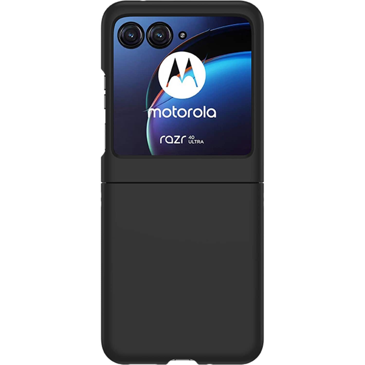 Front. SaharaCase - Slim Series Case for Motorola Razr+ (2023) - Black.