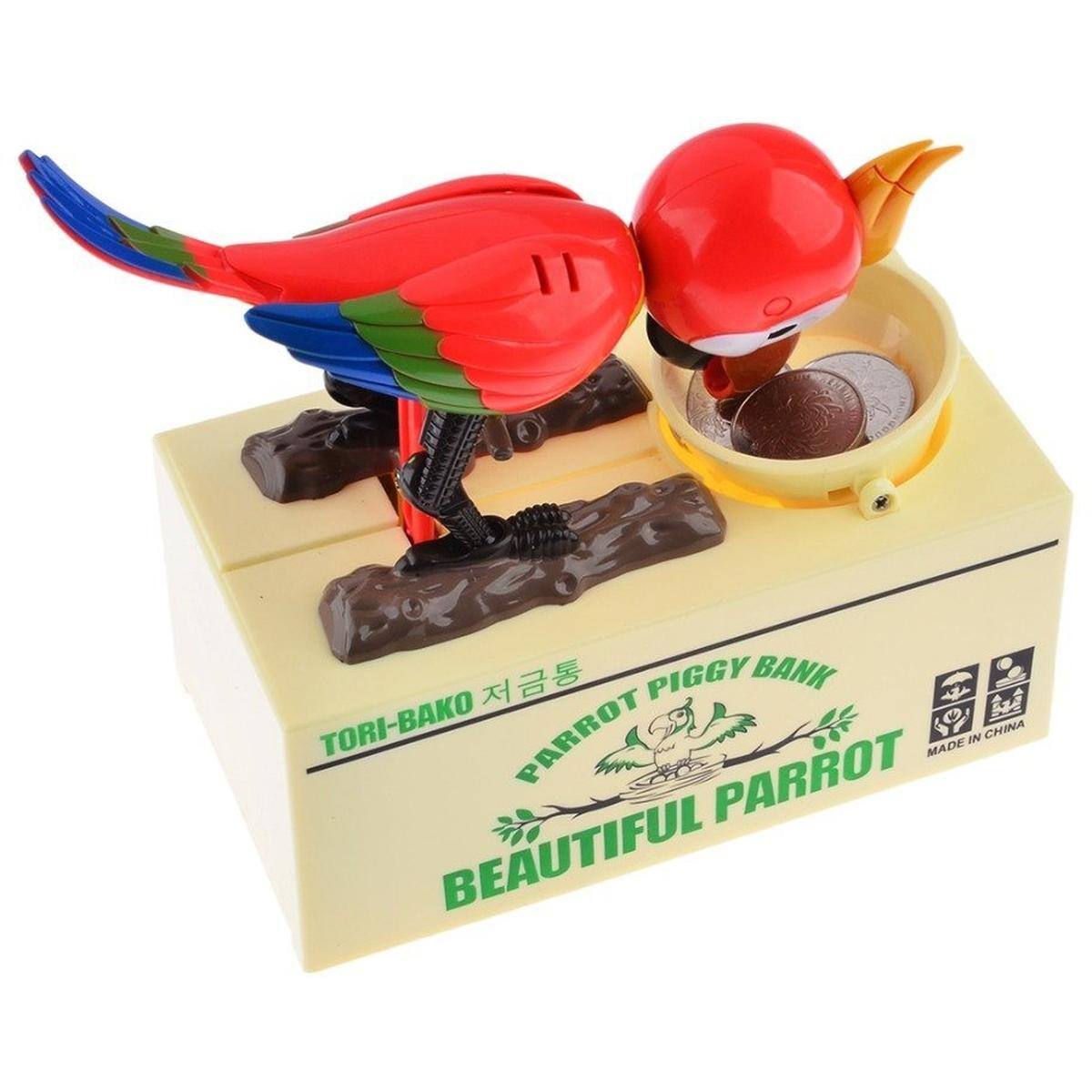 Tori-Bako  
Beautiful Parrot Piggy Bank  
Made in China