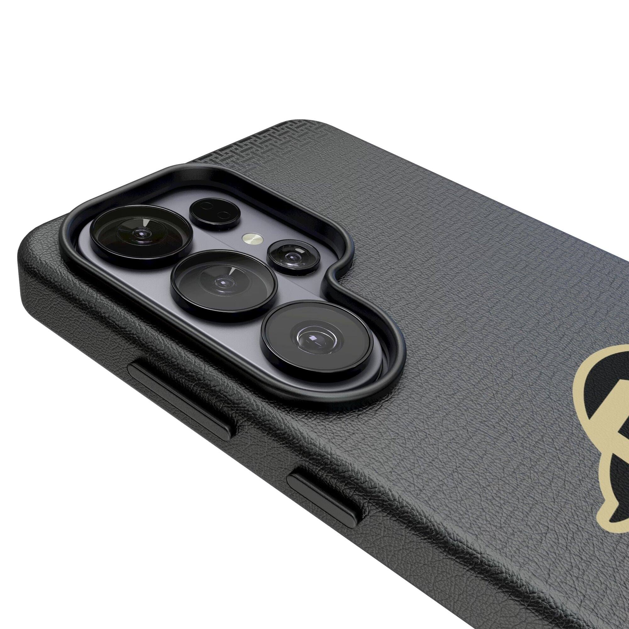 Alt View 2. Keyscaper - Colorado Buffaloes Linen Galaxy Magnetic Bump Case - S25 Ultra - Black.