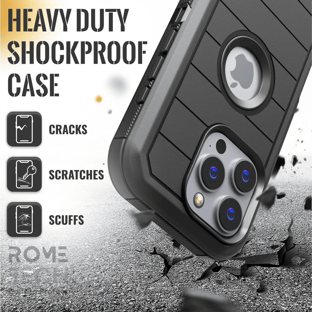 HEAVY DUTY SHOCKPROOF CASE

CRACKS
SCRATCHES
SCUFFS

ROME