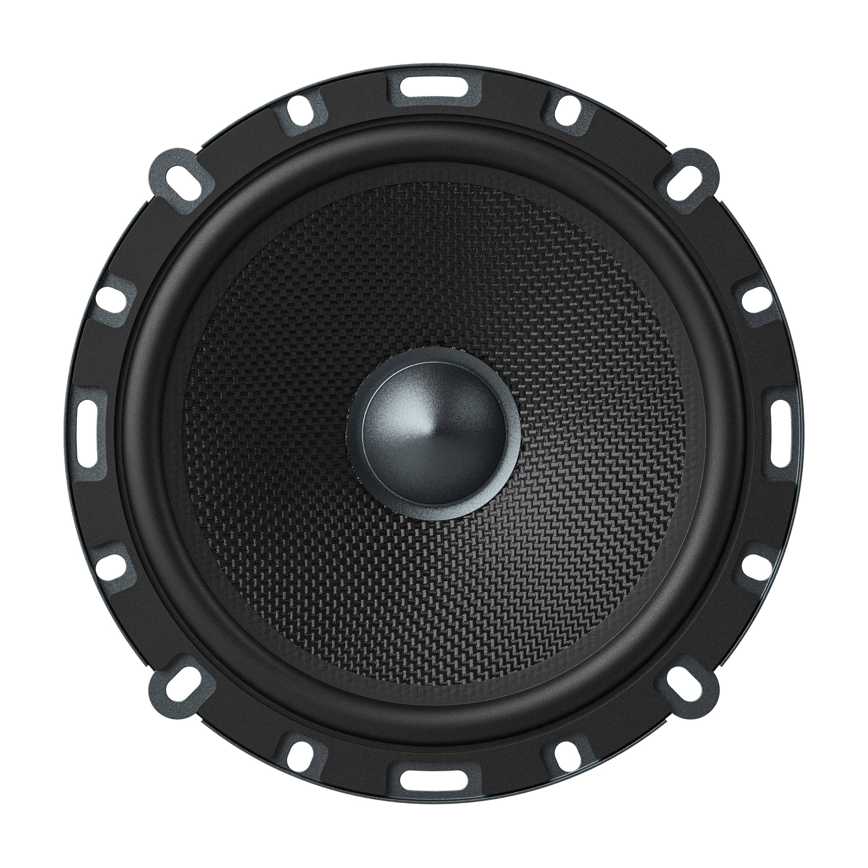 Alt View 1. AudioControl - Altitude Series 6.5" Component Speakers with Precision-Molded Glass Fiber Cones and 1" Tweeters (Pair) - Black.