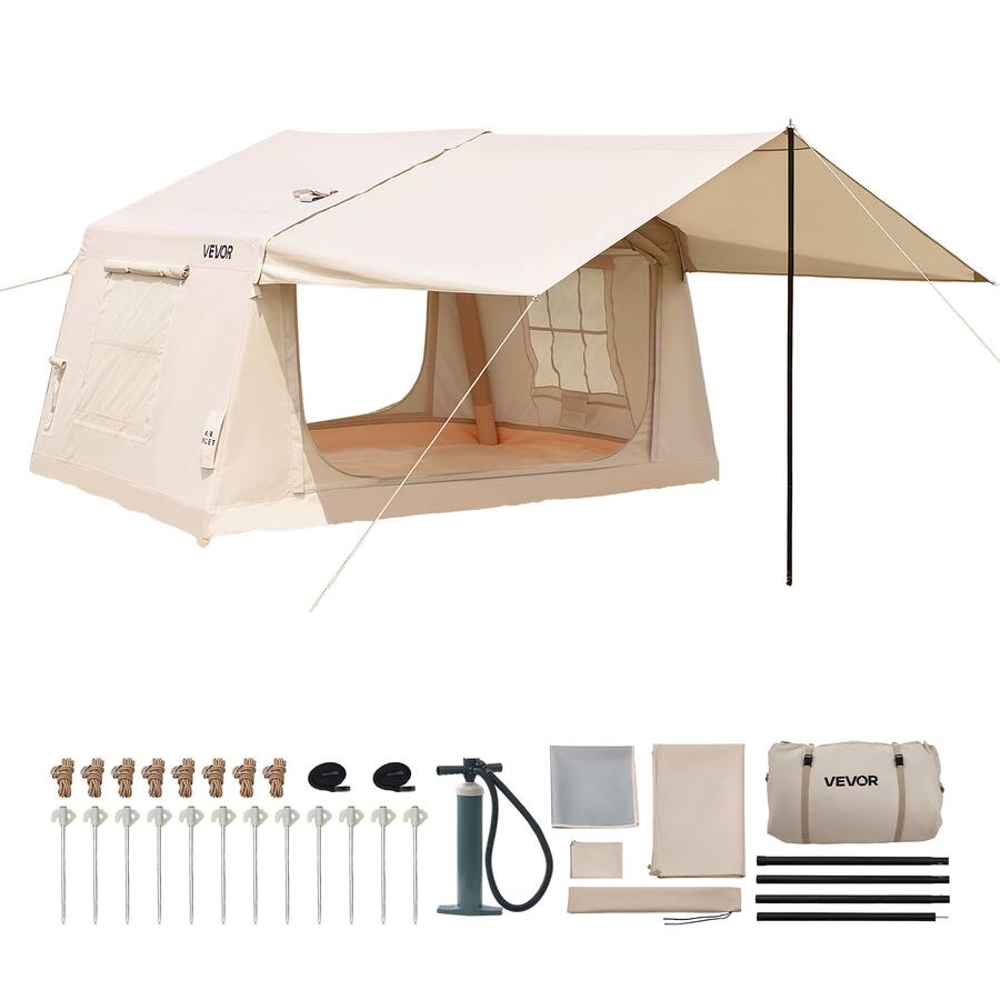 VEVOR Inflatable Tent For Camping 2 4 Person Blow Up Tent With Hand VEVOR Inflatable Tent For Camping 2 4 Person Blow Up Tent With Hand