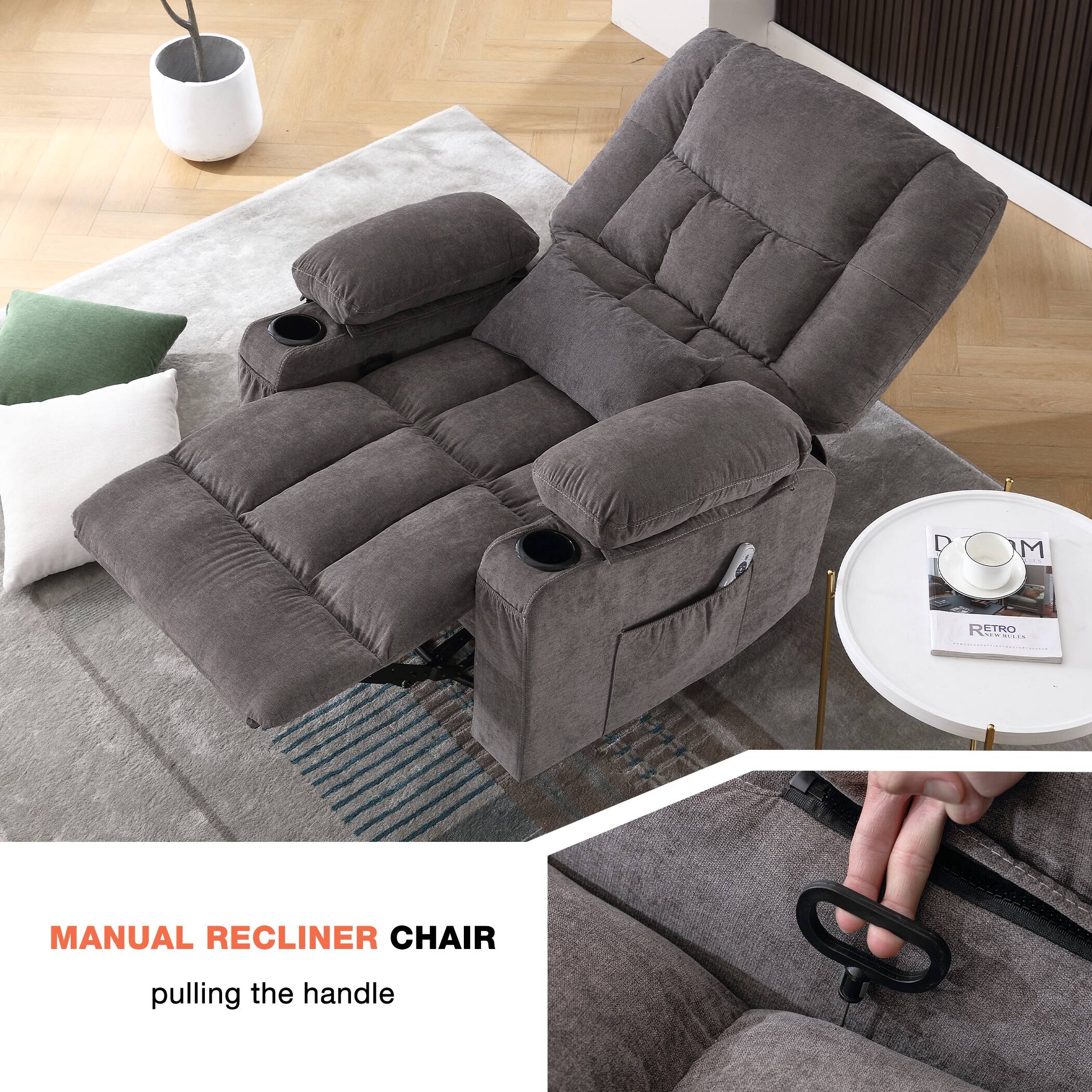 MANUAL RECLINER CHAIR  
pulling the handle