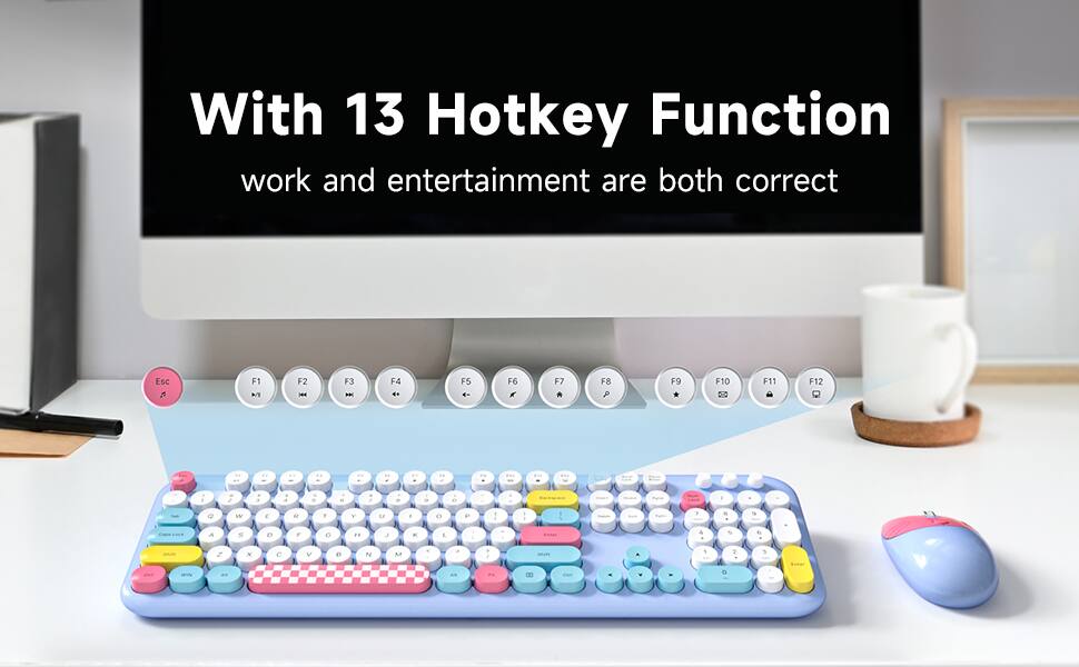 With 13 Hotkey Function  
work and entertainment are both correct