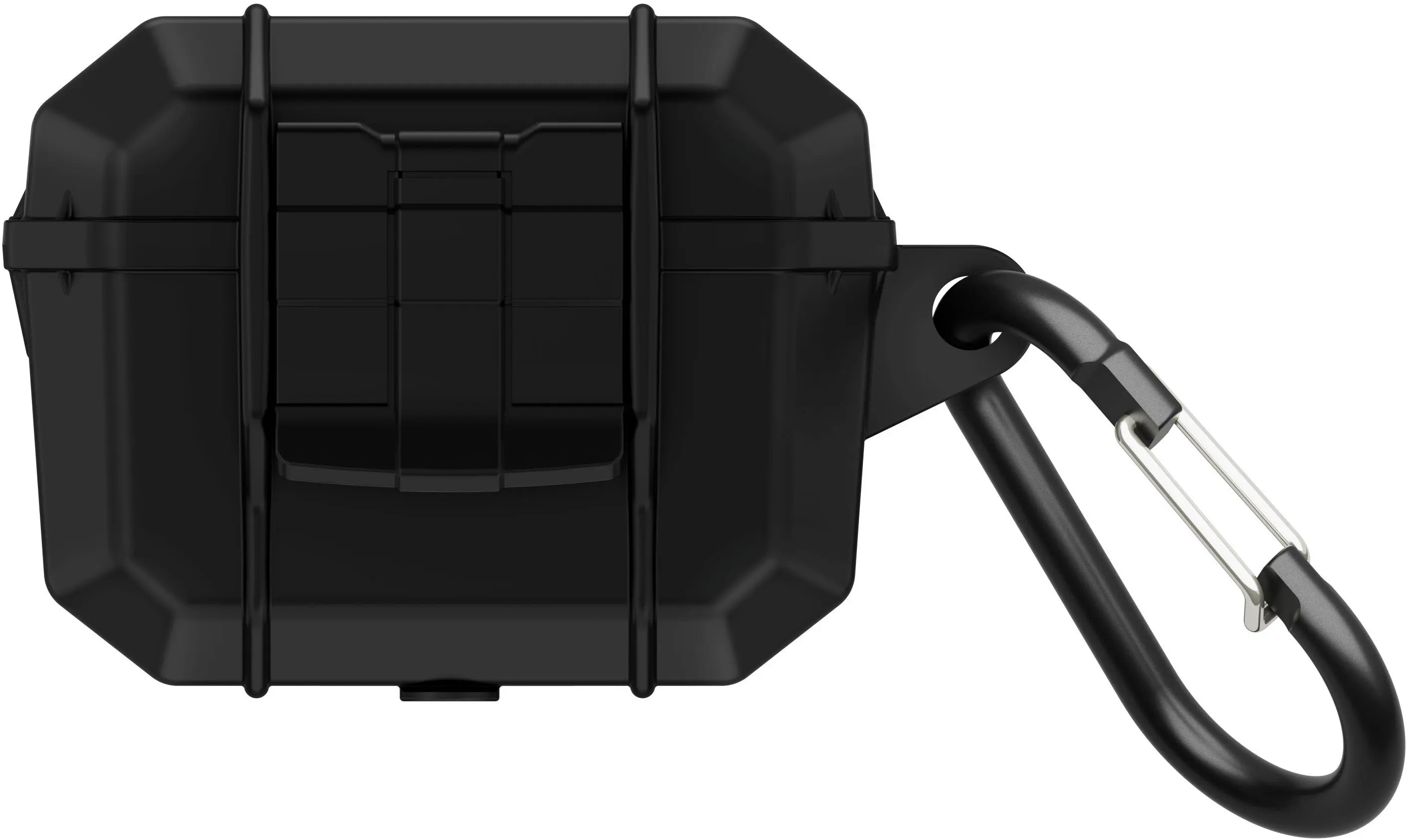 Front. Pelican - Marine Case for Apple Airpods Pro 3rd Generation - Black.