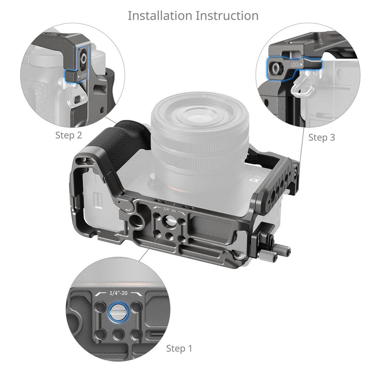 Installation Instruction

Step 1
1/4"-20

Step 2

Step 3