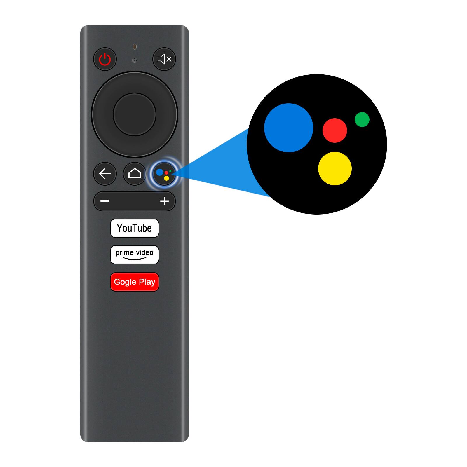 ZdalaMit - Replacement Voice Remote V01 fit for MECOOL TV KM9 Pro KM6 KD1 TV Box M8S Pro+ Plus KM1 KM2 KM7 Adapter of 5v2a 12v1a - Black