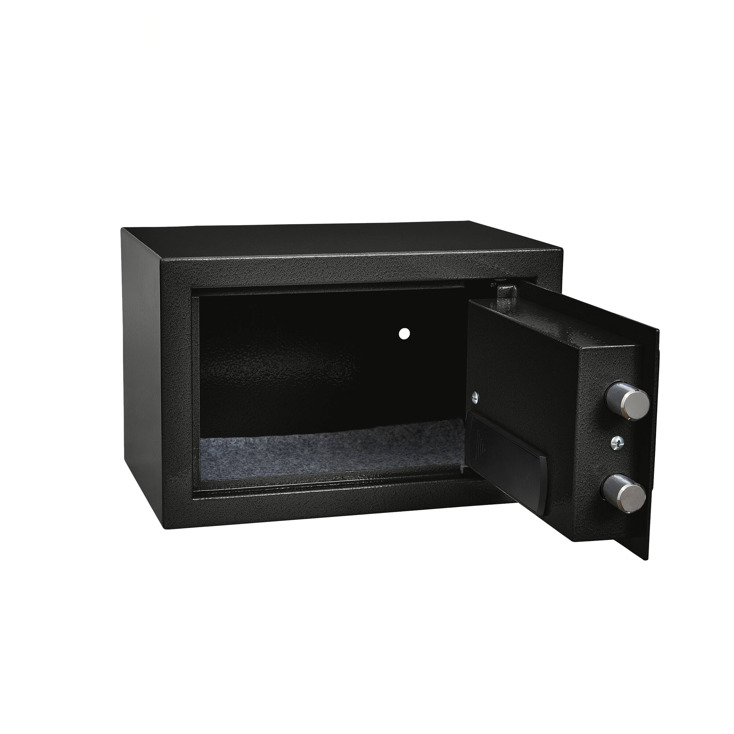 Alt View 1. Stalwart - Digital Steel Safe Box with Keypad - Black.