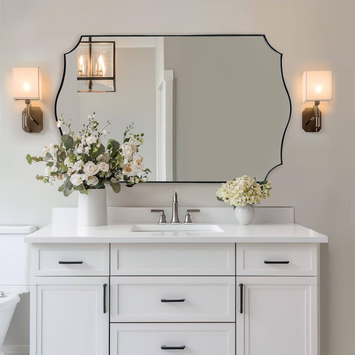 Brushed Nickel 48"L x 30"W