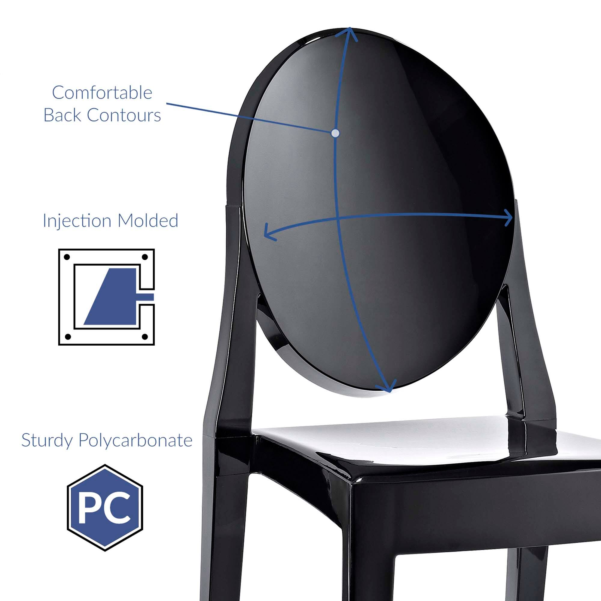 Comfortable Back Contours  
Injection Molded  
Sturdy Polycarbonate PC