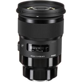 Sigma - 50mm f/1.4 DG HSM Art Lens for Sony A (International Model) - Black