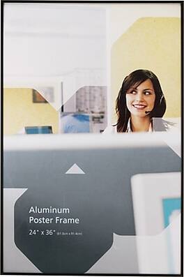 Staples - 24" x 36" Aluminum Poster Frame - Black
