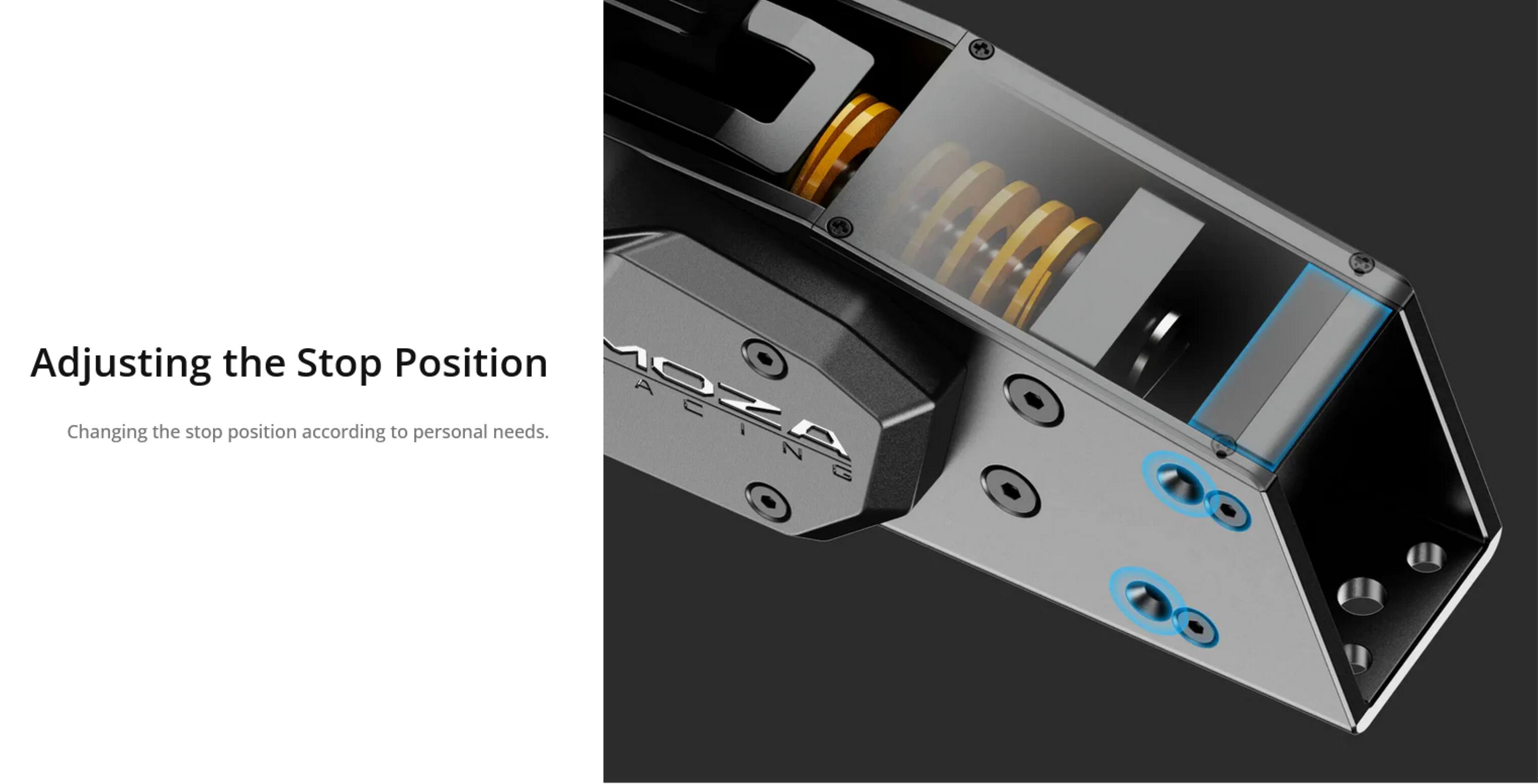 Adjusting the Stop Position  
Changing the stop position according to personal needs.