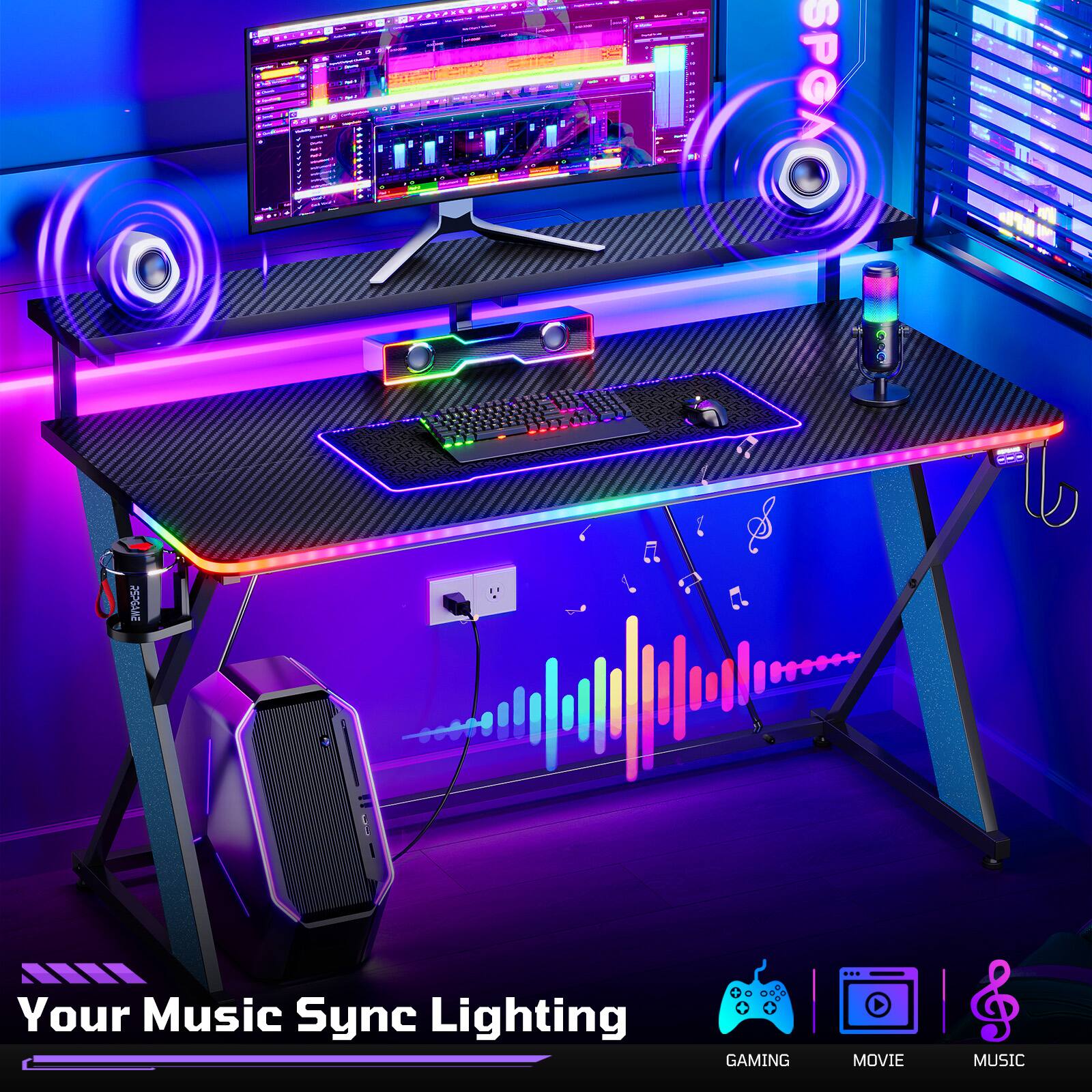 SPGA ESPGANE

Your Music Sync Lighting

GAMING MOVIE MUSIC
