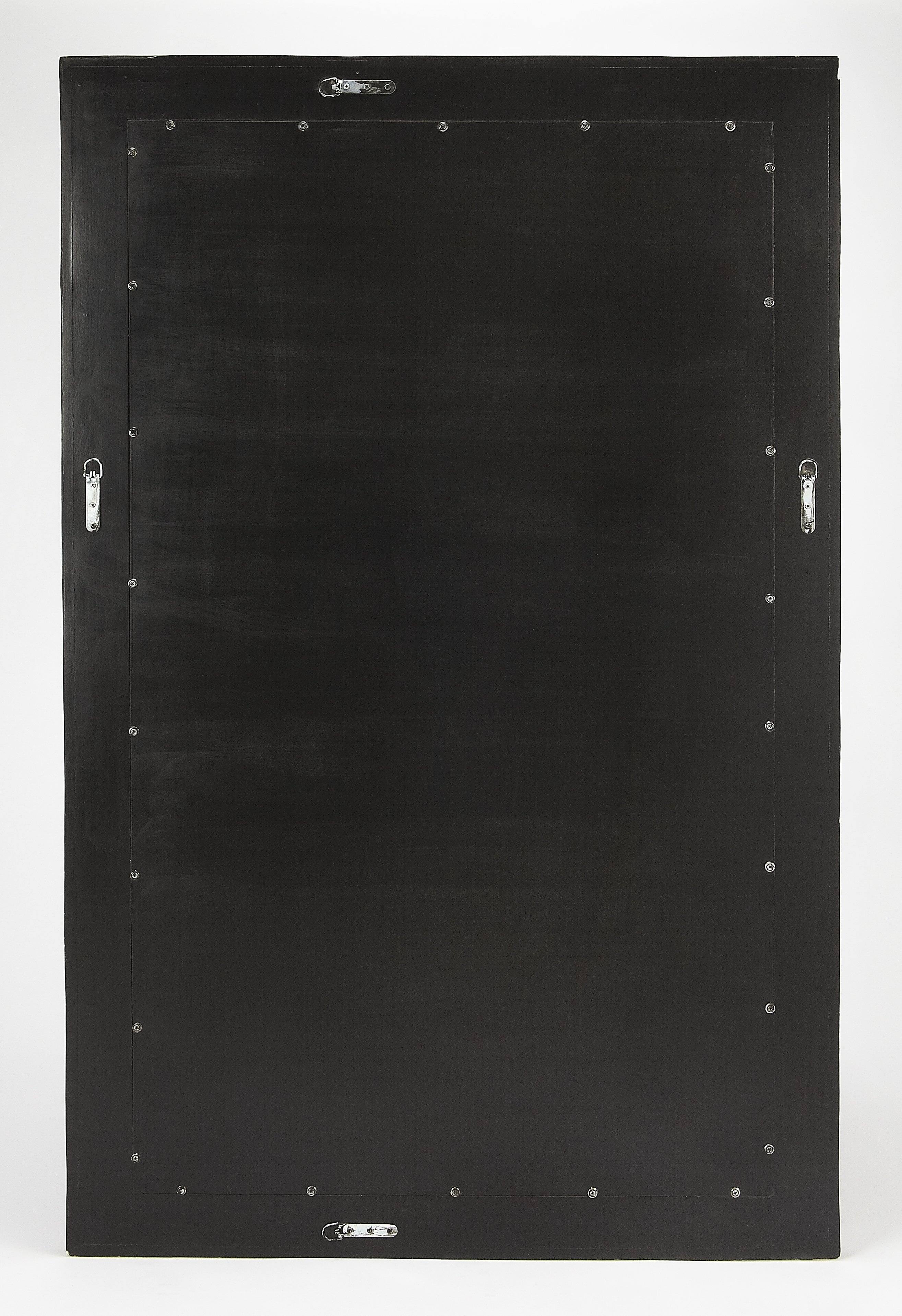 Alt View 1. Butler Specialty - Eternity 35.5 in. W x 58.5 in. W Rectangular Bone Inlay Wall Mirror - Black and White.