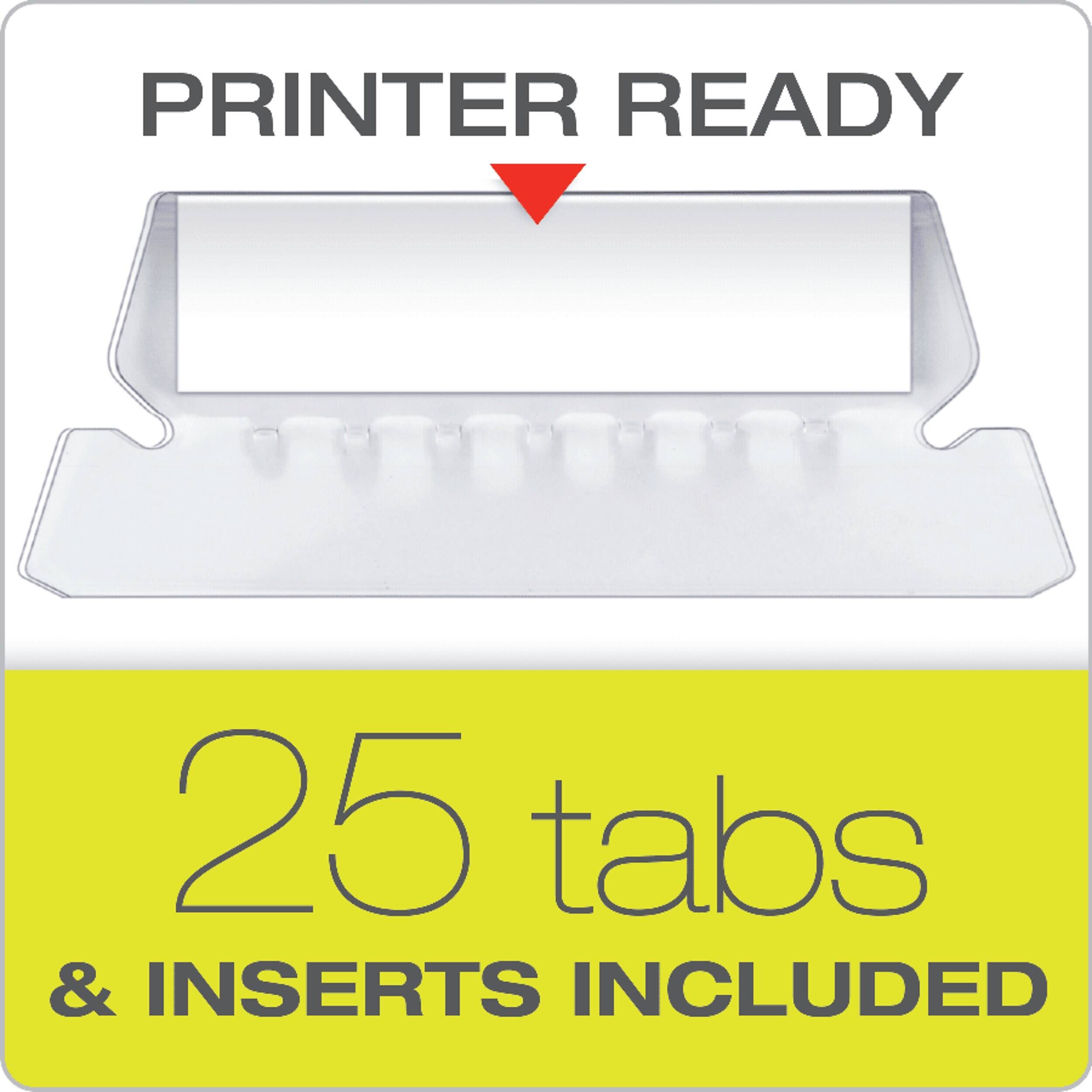 PRINTER READY  
25 tabs & INSERTS INCLUDED