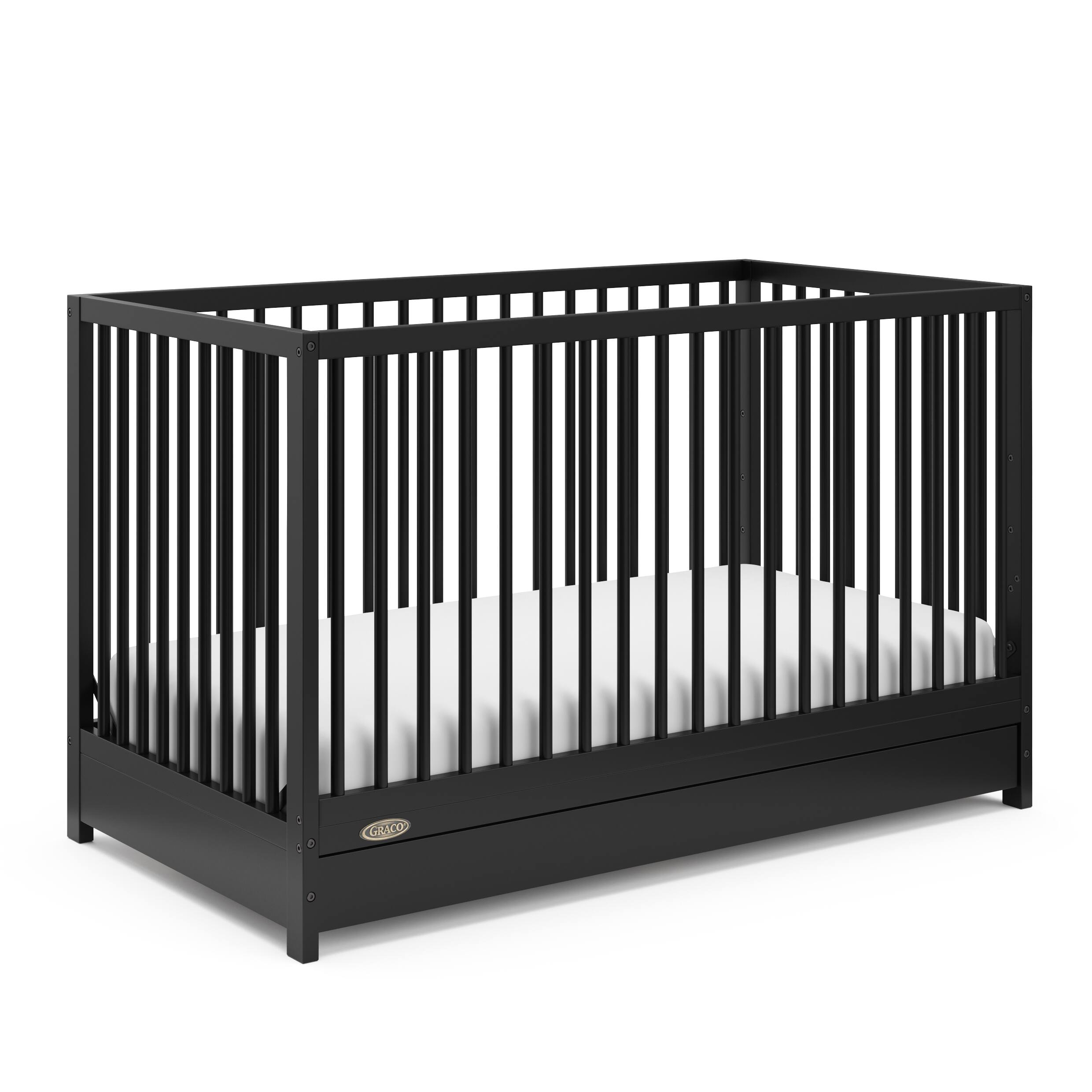 Bedside Bassinet Graco Bellwood Black 5-in-1 Convertible Crib With
