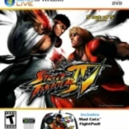 Sure, here is the corrected and grouped text from the image:
- **Street Fighter V**
- **LIVE**
- **DVD**
- **Includes "Mad Catz" FightPad**
- **T** (ESRB rating)
- **CN - I LIVE DVD 0m1005 TL F Sta M T T Mad atz"** (This appears to be a code or reference, possibly for inventory or cataloging purposes) - T (Teen 13+)