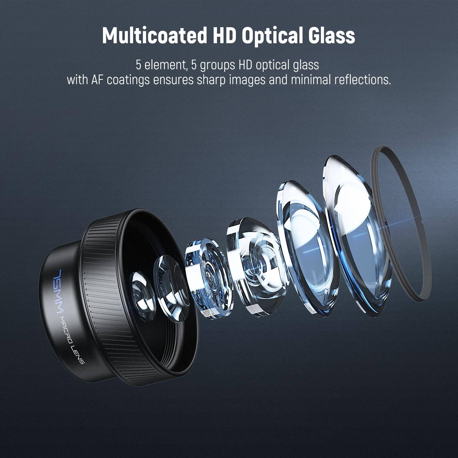 Multicoated HD Optical Glass

5 element, 5 groups HD optical glass with AF coatings ensures sharp images and minimal reflections.

WWSL MACRO LENS