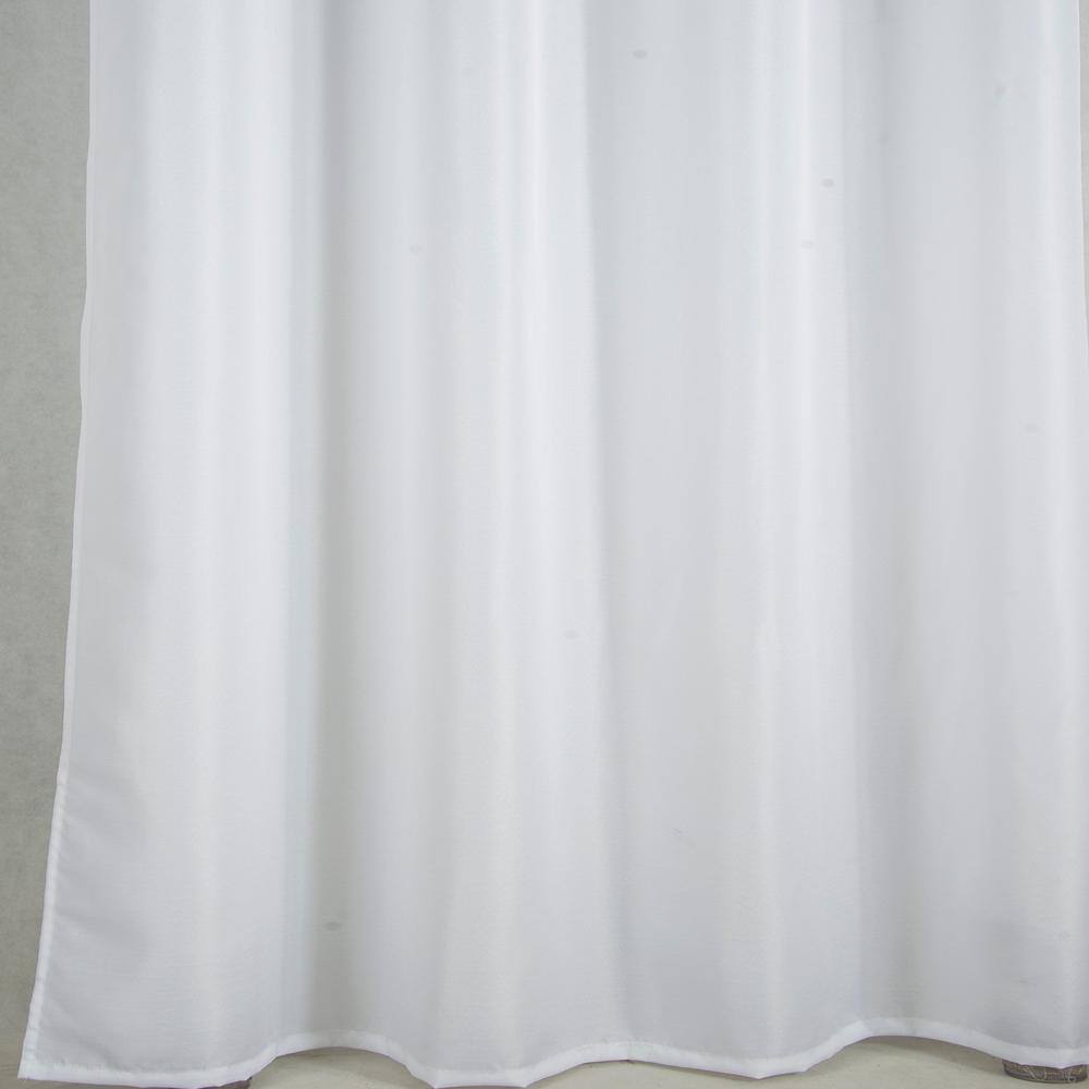 Angle. Olivia Gray - Olivia Gray Gilbert Solid Single Grommet Curtain Panel Pair - 54x84" White - White.