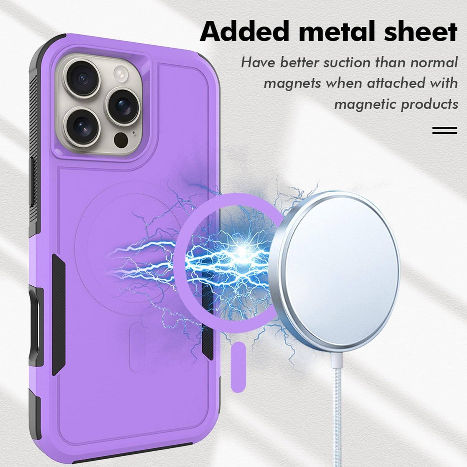 Added metal sheet  
Have better suction than normal magnets when attached with magnetic products