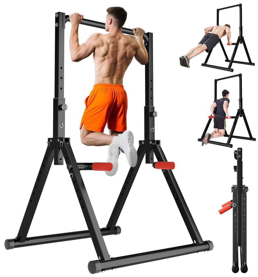 ThinkLink Electronic Power Tower Pull Up Dip Station Foldable Bar ...