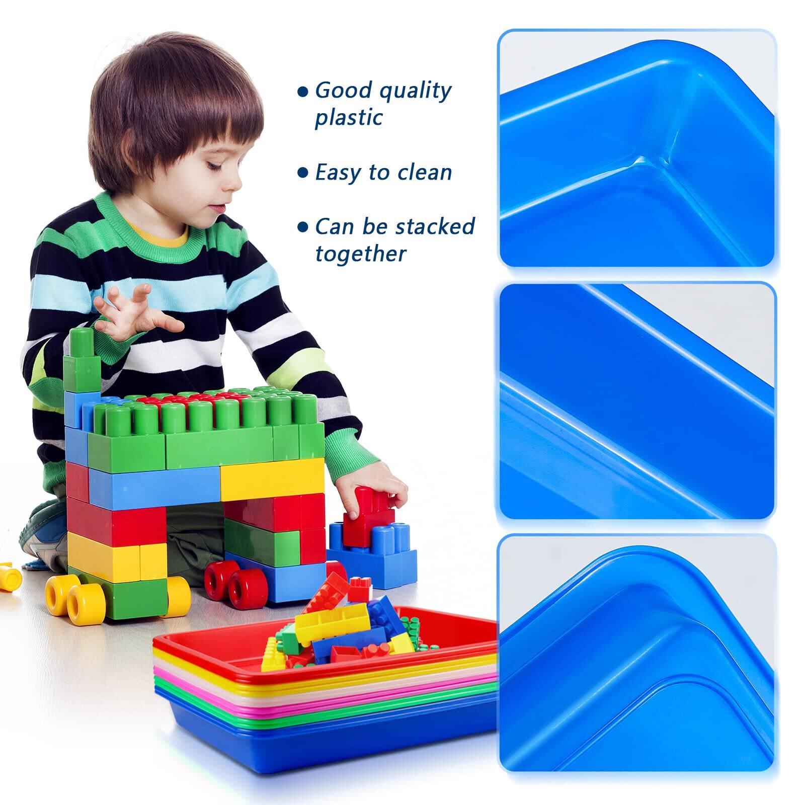 - Good quality plastic
- Easy to clean
- Can be stacked together