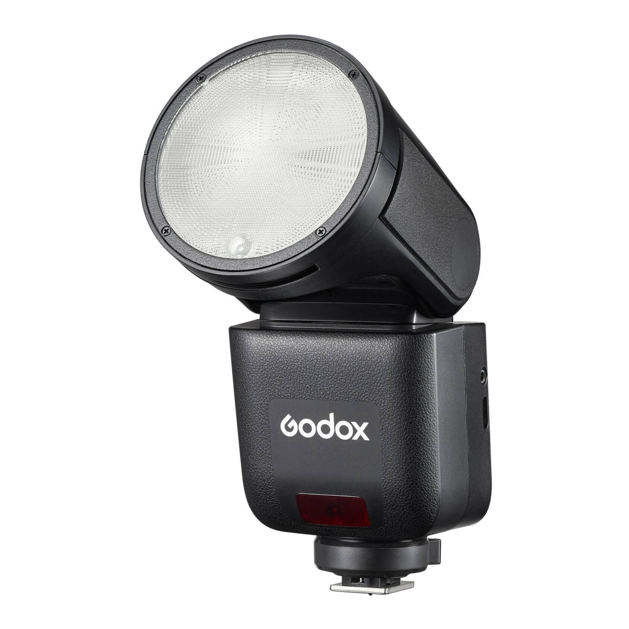 Front. Godox - Godox On-Camera Flash for Canon - 2.4G Wireless System, Touchscreen (Black).