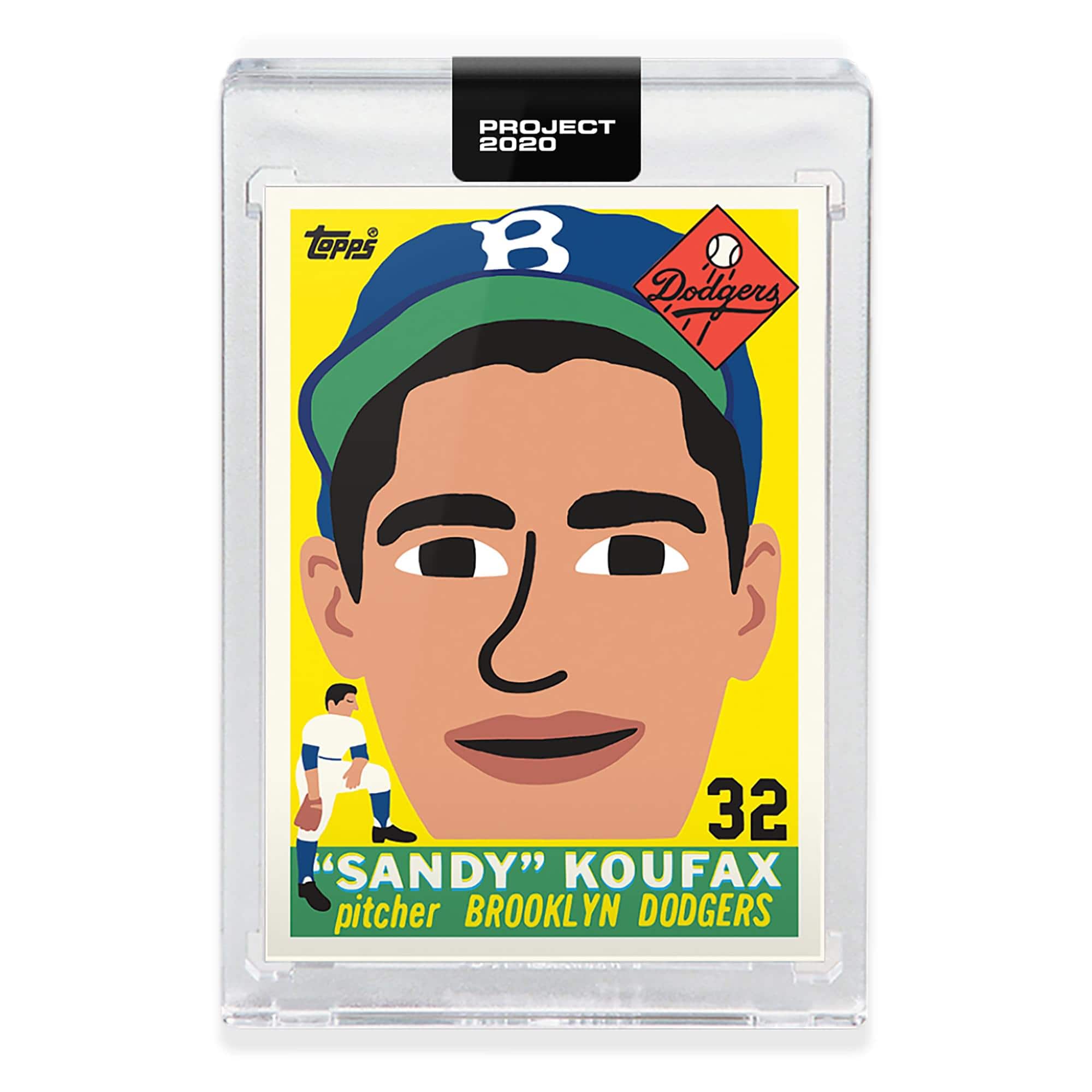 MLB Topps PROJECT 2020 Card 162 | 1955 Sandy Koufax by Keith Shore - Green
