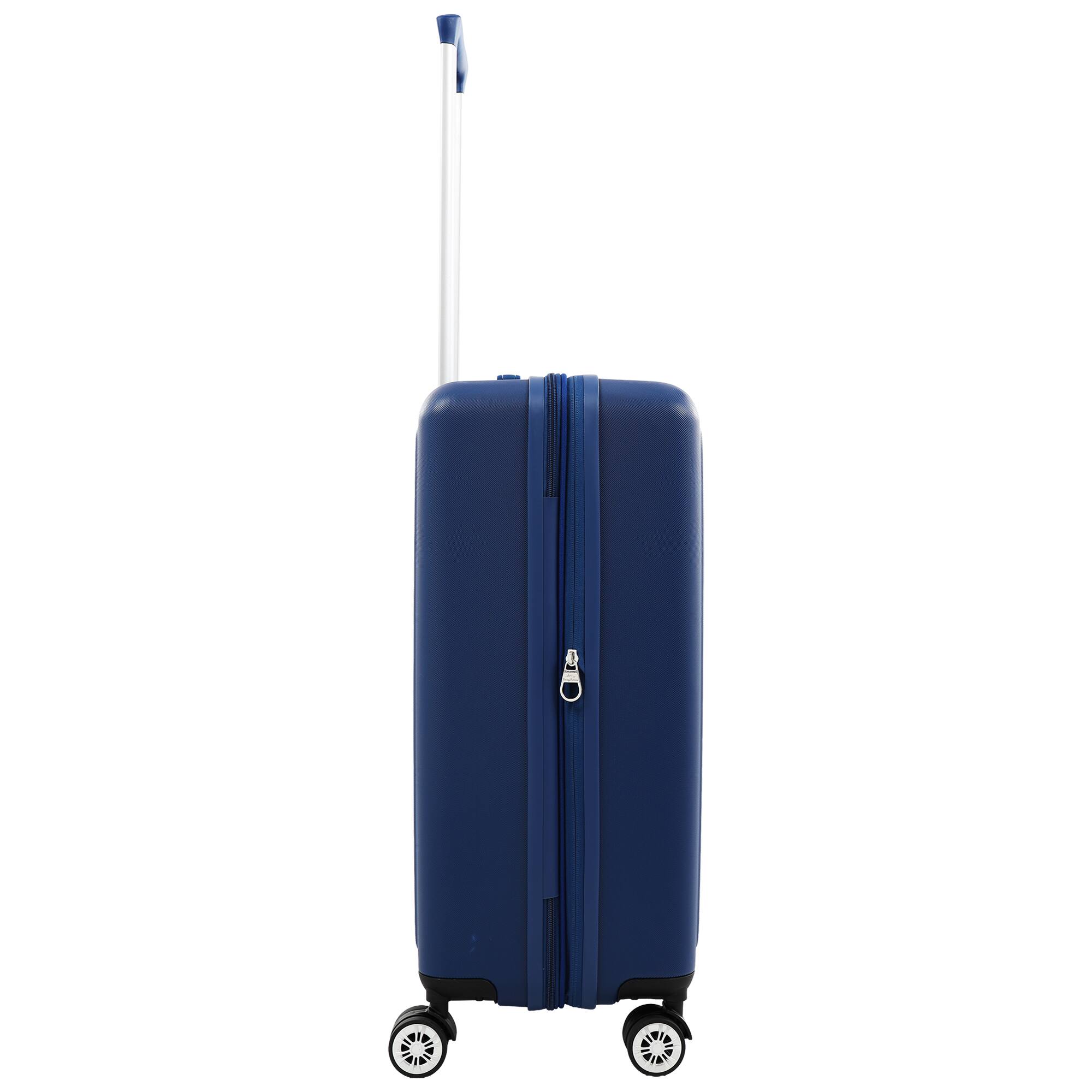 Left. Tommy Bahama - 26" Hardside Spinner Luggage with 3D Pineapple - Blue.