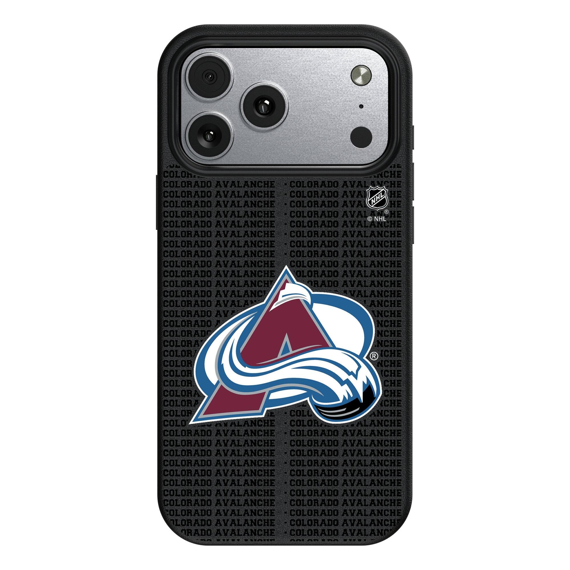 Keyscaper - NHL - Colorado Avalanche Primary Logo iPhone Magnetic Bump Case - 15 - Black