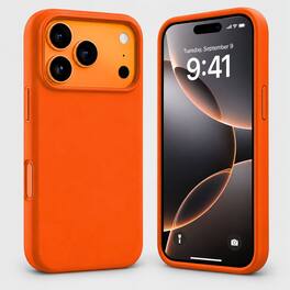 Entronix - Case Compatible with iPhone 18 Pro Max - Soft-Touch Liquid Silicone - Orange