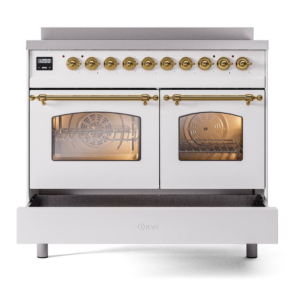 ILVE Nostalgie II Series 40 in. Induction Range with 6 Induction ...