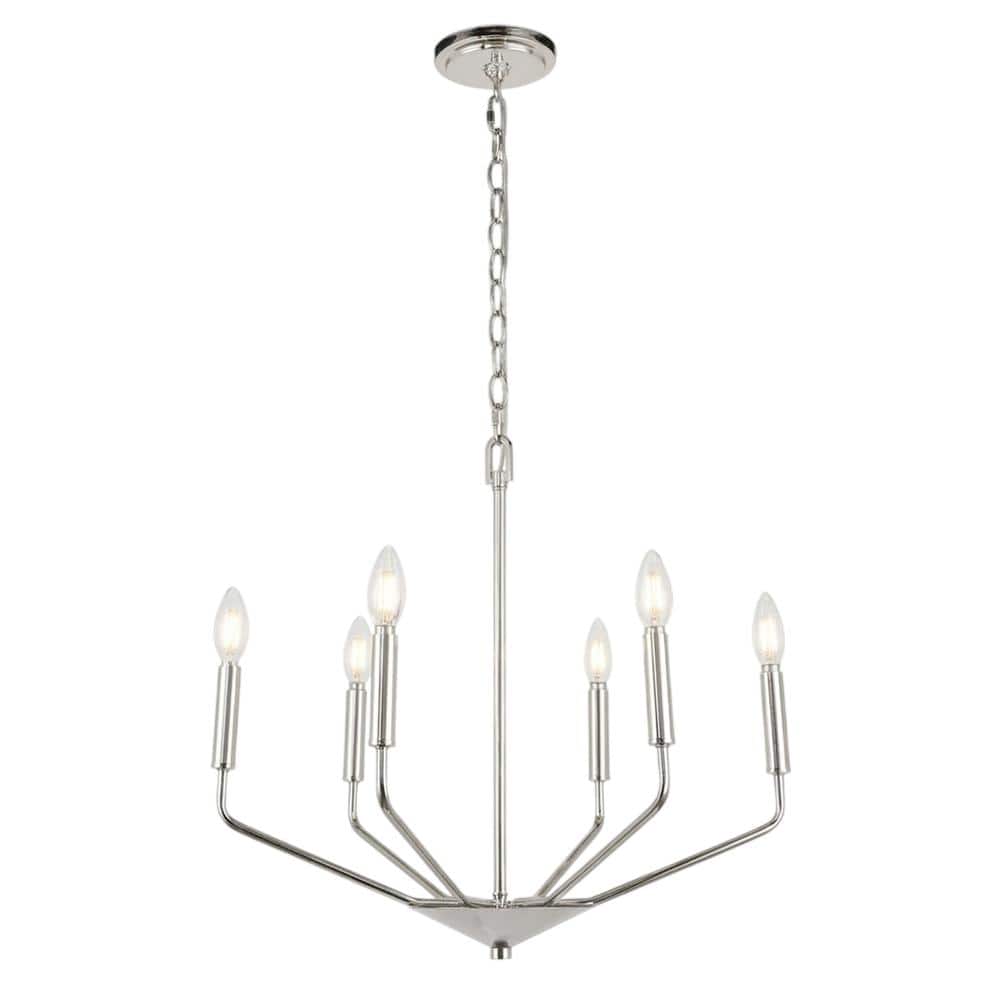 Living District - Enzo 6 Light Pendant - Chrome price history on PriceWatchPro