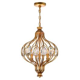 CWI Lighting - Altair 3 Light Chandelier With Finish - Antique Bronze