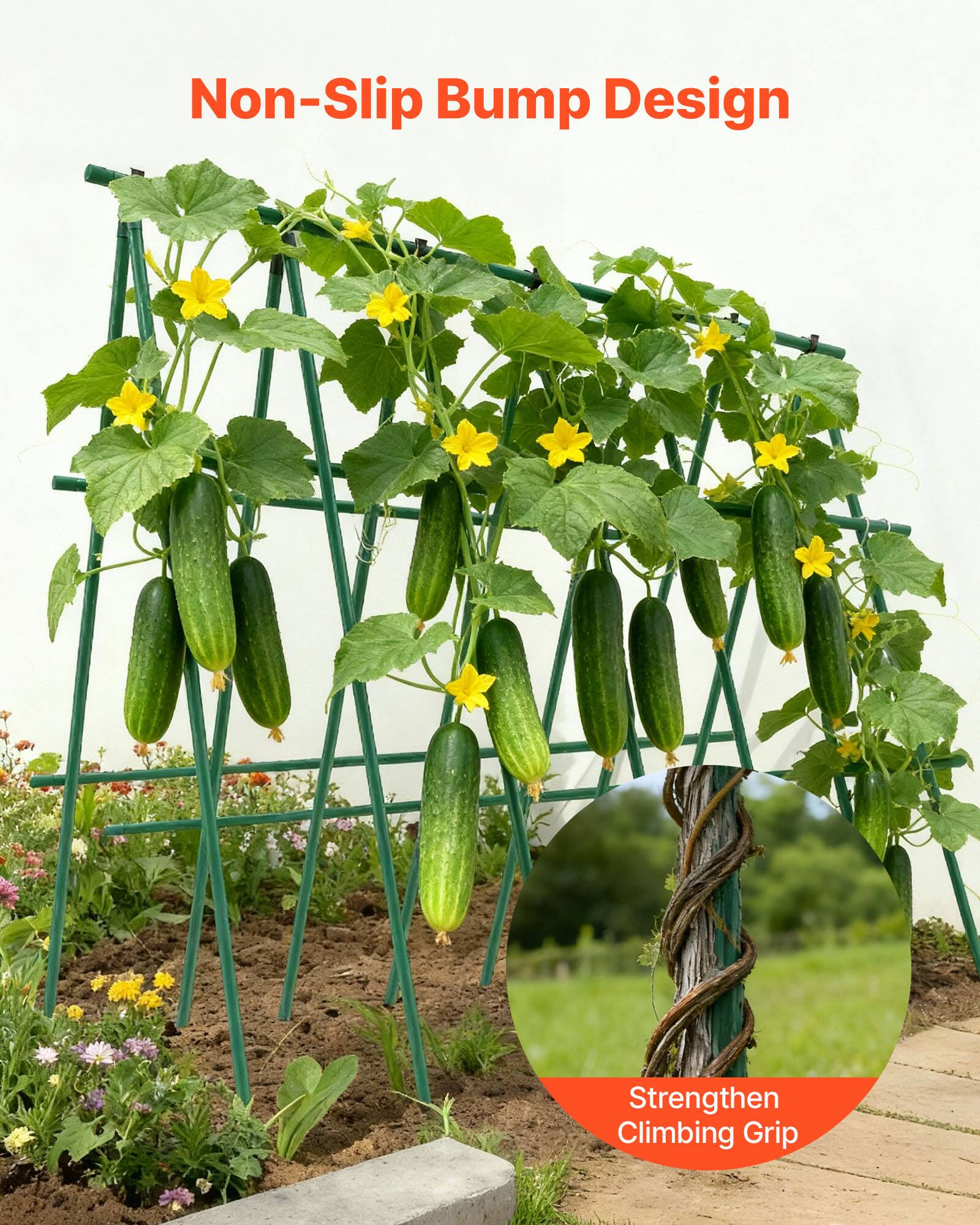 Non-Slip Bump Design  
Strengthen Climbing Grip