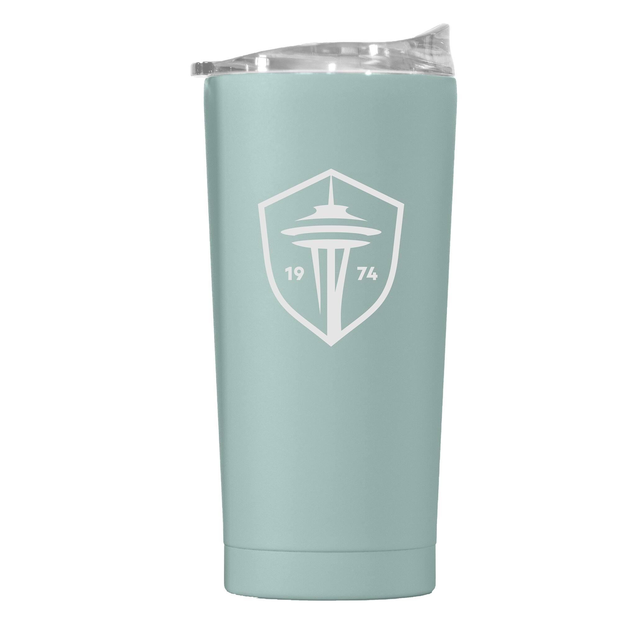 Front. Logo Brands - Seattle Sounders FC 20oz. Powder Coat Tumbler - Multicolor.