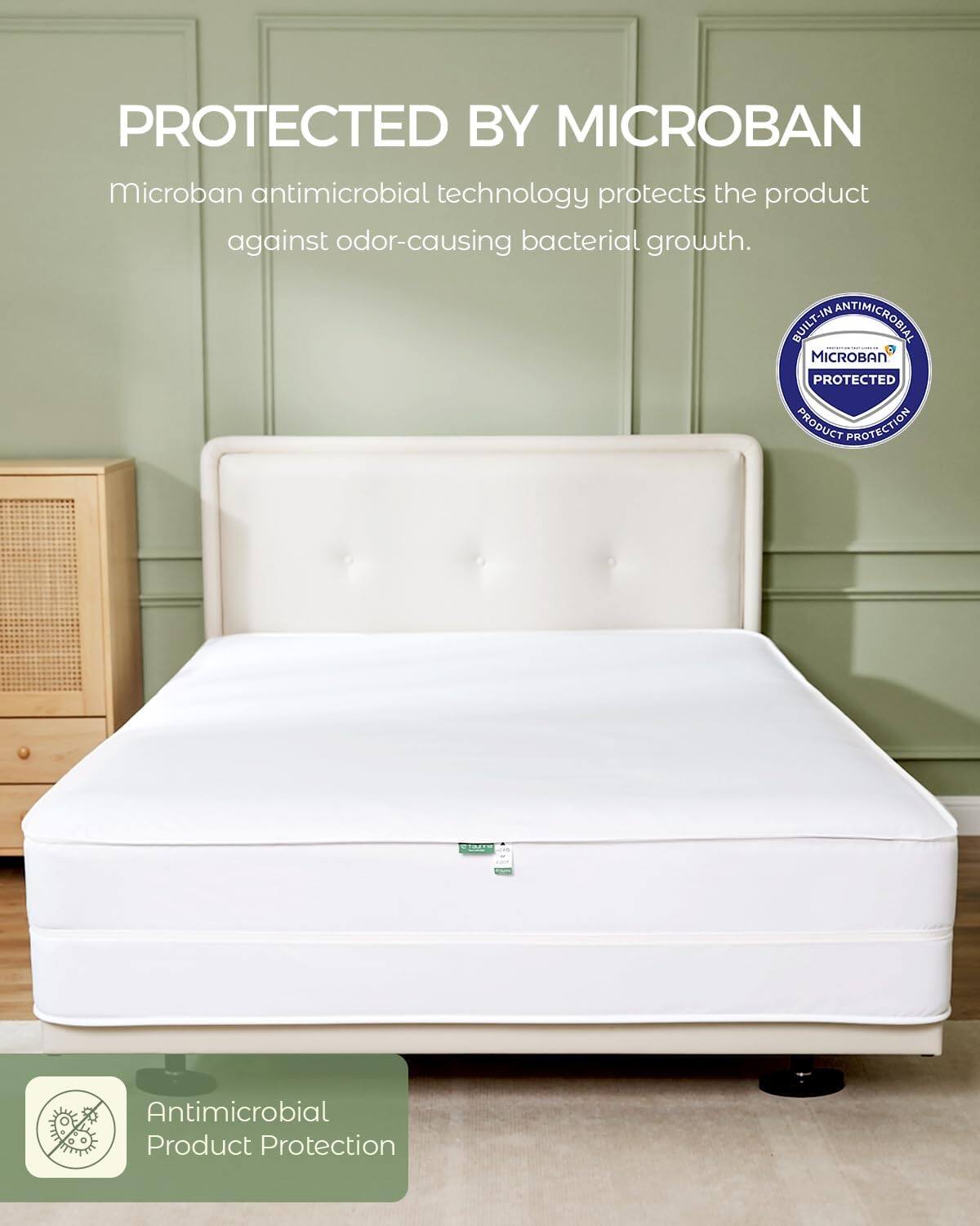 PROTECTED BY MICROBAN

Microban antimicrobial technology protects the product against odor-causing bacterial growth.

BUILT-IN ANTIMICROBIAL MICROBAN PROTECTED PRODUCT PROTECTION

Antimicrobial Product Protection