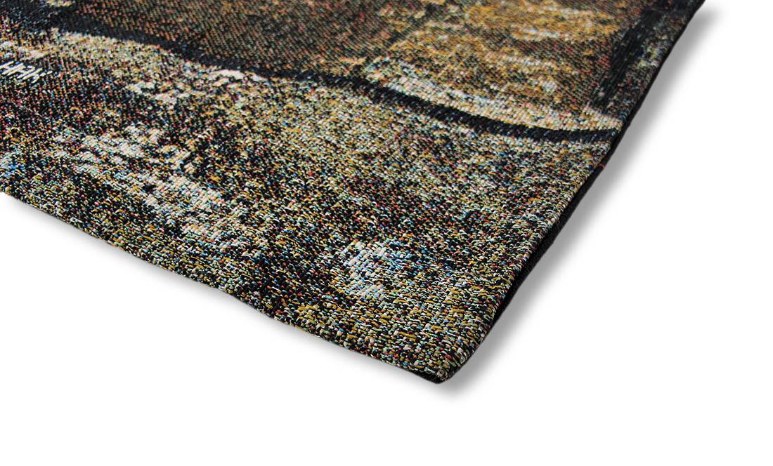 Alt View 2. Manual Woodworkers & Weavers - Paris Forgotten Tapestry Wall Hanging with Decorative Rod 52 In. X 35.5 In. - Multicolored.