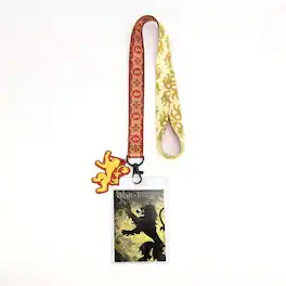 Game of Thrones - House Lannister Lanyard w/ PVC Charm - Red