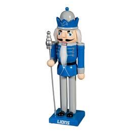 Evergreen Enterprises - Detroit Lions 12" Wooden Nutcracker Statue - Multicolor