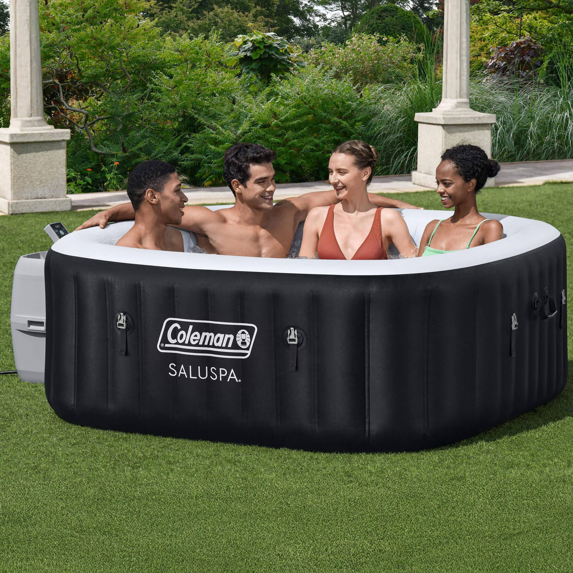 Coleman Hawaii 4 6 Person AirJet Inflatable Hot Tub w/EnergySense