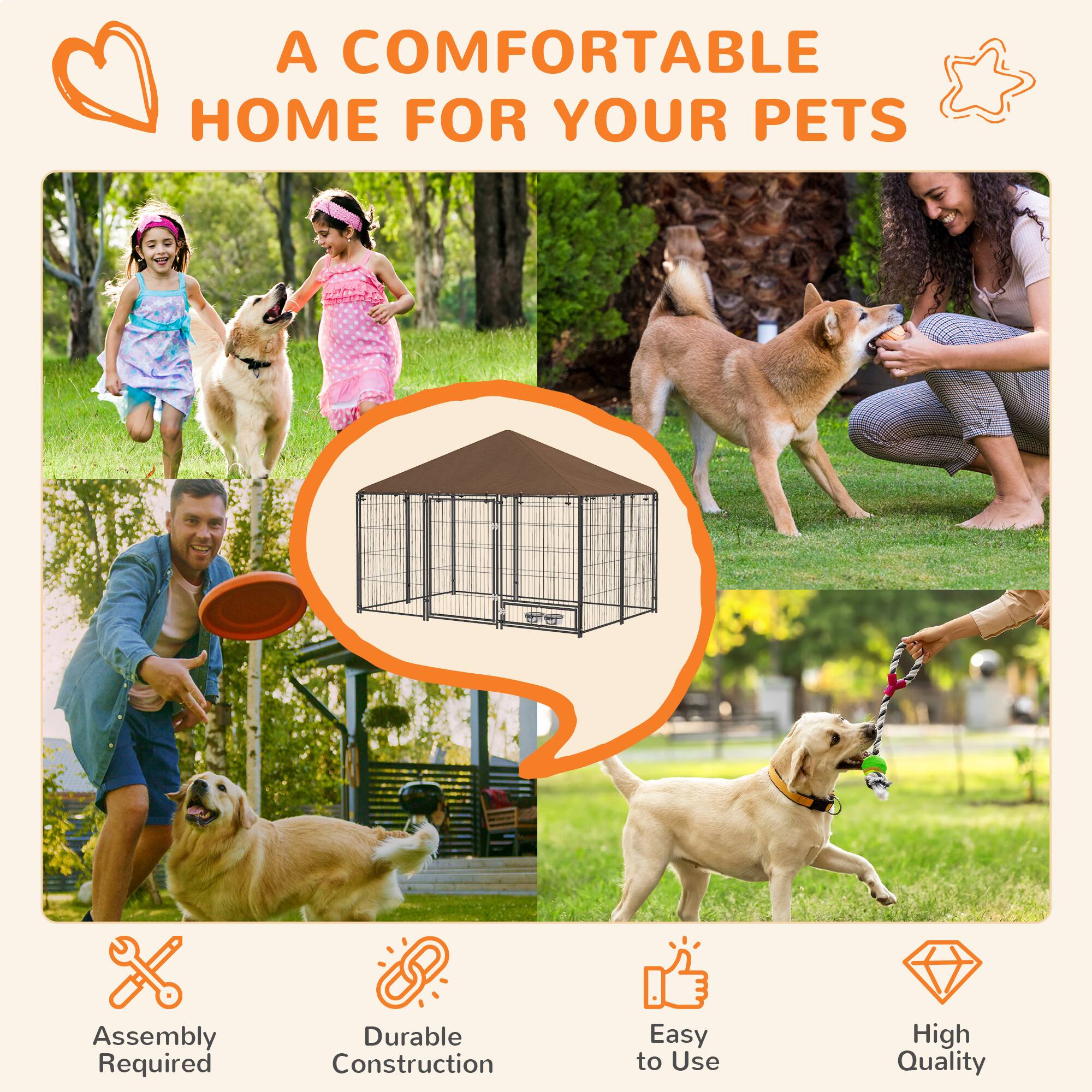 A COMFORTABLE HOME FOR YOUR PETS

- Assembly Required
- Durable Construction
- Easy to Use
- High Quality