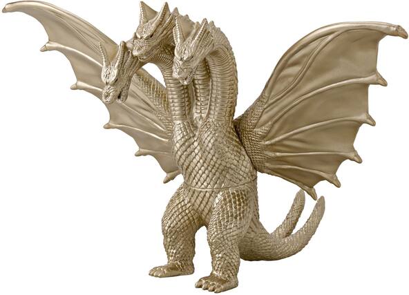 Front. Bandai - Bandai - Godzilla Monster Series - King Ghidorah (1991) Figure - Collectibles - Multicolor.