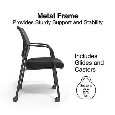 Metal Frame  
Provides Sturdy Support and Stability  

Includes Glides and Casters  

Supports up to 275 lbs.