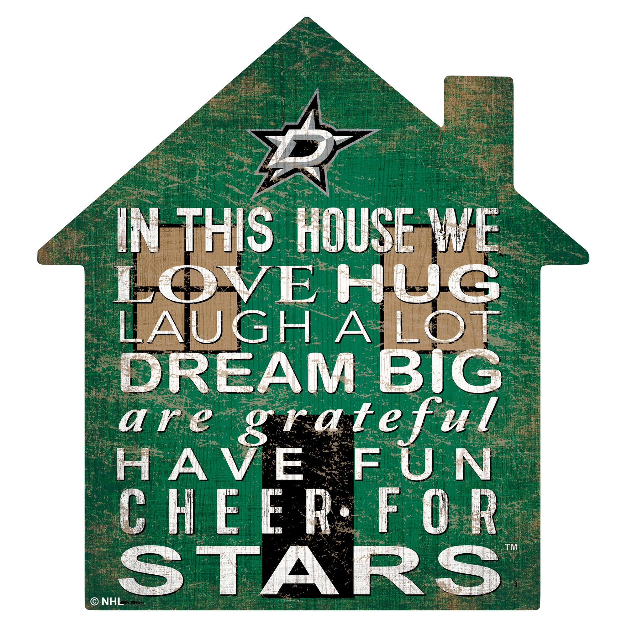 Dallas Stars 12'' Team House Sign